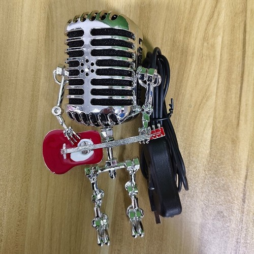 Retro microphone robot - retro,