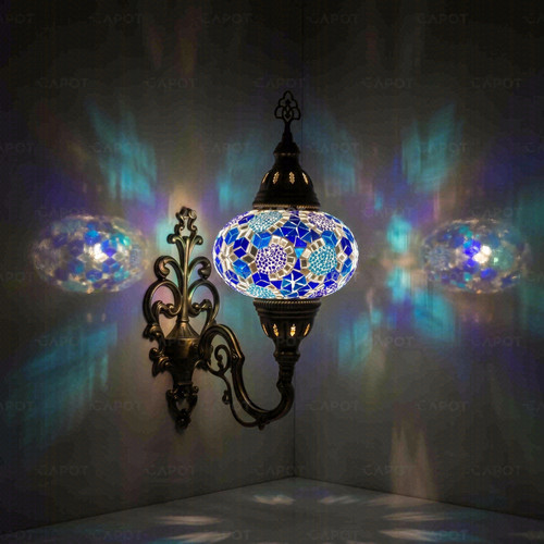 Blue turkish mosaic - mosaic, wall