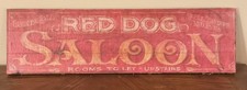 Vintage Old Time Sign For Red