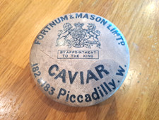 Antique Fortnum & Mason Caviar Pot Lid - No Pot - Lid Only