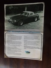 Vintage TVR Sales Literature, price lists 1600M, Turbo