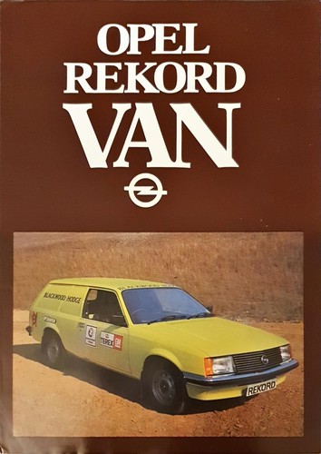 Opel rekord van brochure 1980 - van,