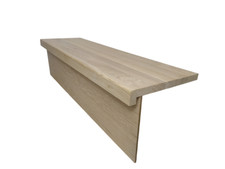 Solid oak tread and white - and,