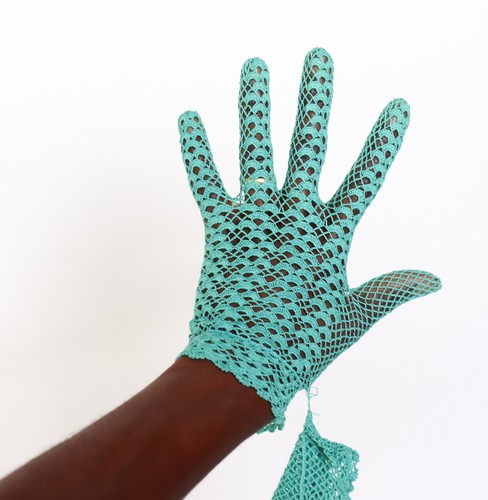 Vintage 1950s crochet lace - vintage,