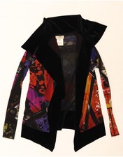 FUZZI Womens Abstract Pattern Cardigan Top UK 14 Large Multicoloured DR46