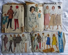 5 Vintage Ladies's Clothes Sewing Patterns Butterick Simplicity McCall's