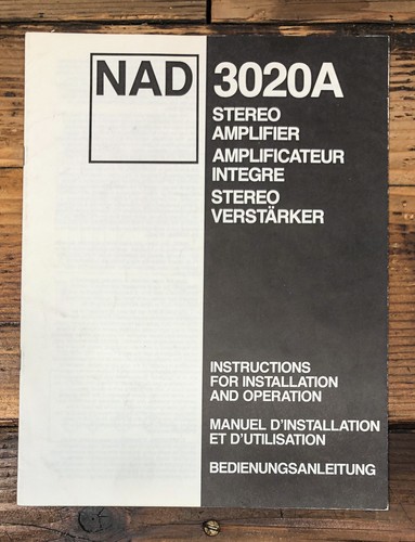 Nad model 3020a amplifier - model,