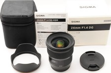 🎦 SIGMA 24mm F/1.4 DG HSM Lens For Canon EF 【TOP MINT in Box w/ Case】 JAPAN...