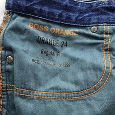 HUGO BOSS ORANGE 24 REGULAR FIT MENS JEANS (Label Size W36 L32) W36 L31