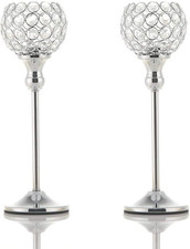 Crystal Silver Candle