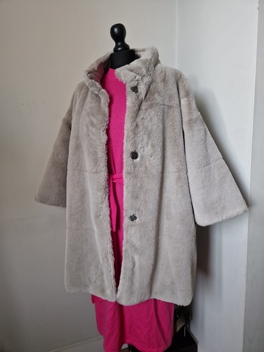 Luisa cerano grey faux fur - grey,