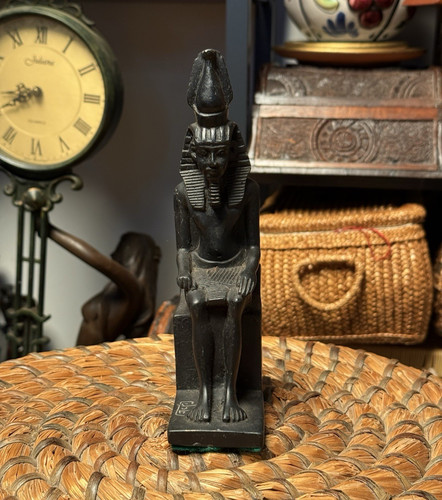 Rare egyptian pharaoh seated - egyptian,
