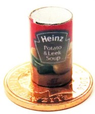Dolls House Potato & Leek Soup Tin Empty 1:12 Scale Kitchen Accessory H tumdee