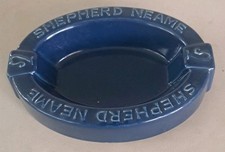 Vintage Shepherd Neame Blue Pub Ashtray.