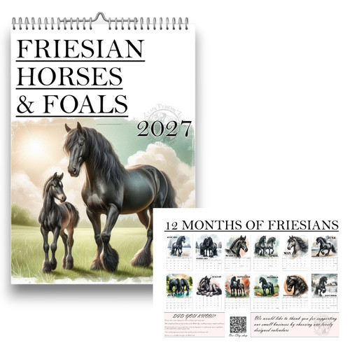 Friesian horse calendar - friesian,