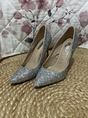 High heels silver - heels, sparkly