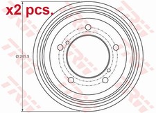 REAR BRAKE DRUM FITS: SUZUKI