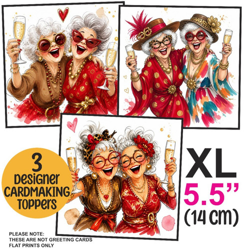 Card toppers for - 3,
