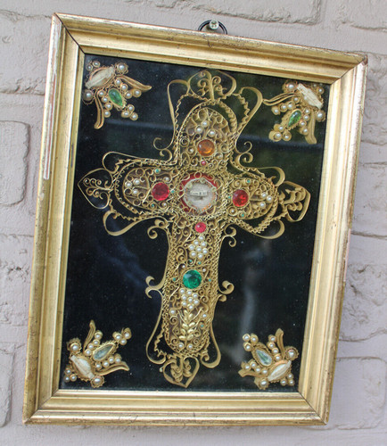 Antique religious crucifix - religious,