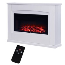 Electric Fire and Surround 30inch/34 inch White Electric Fire Suite Stove Heater