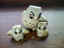 Wade Whimsies owls happy family Collection  owl families