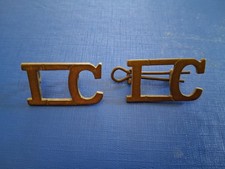 Genuine WW1 Labour Corps Shoulder Titles /Badge