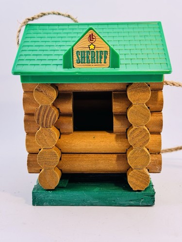 Lincoln logs handmade bird - lincoln,