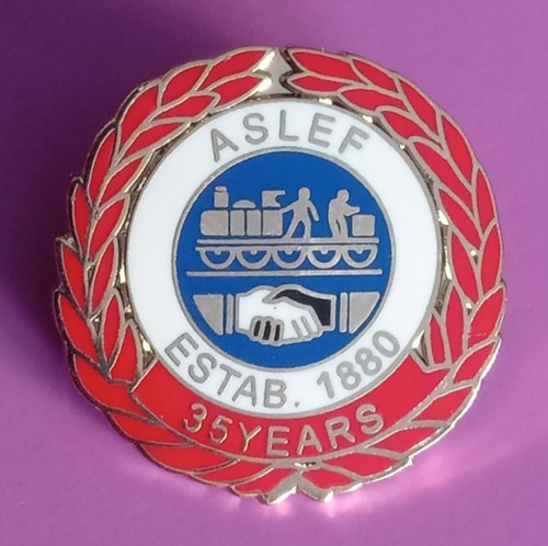 Aslef union vintage - vintage, enamel