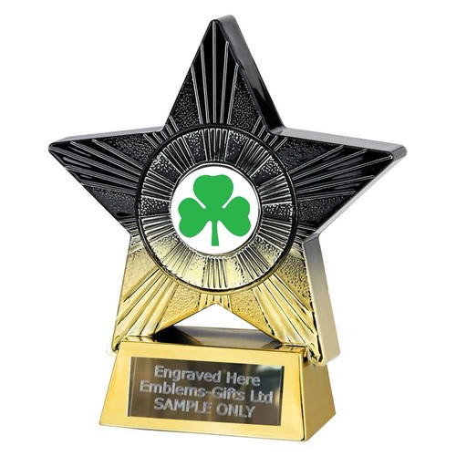 Irish shamrock award - shamrock, (st4)