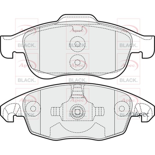Brake pads set - pads, for