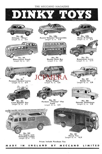 1950s dinky toys advert - 1950s,