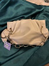 NWT House of Want Chill Framed Clutch Shoulder Bag in Winter White
