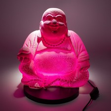 Laughing buddha lamp - laughing,