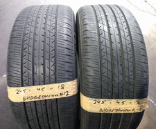 2x 245/45 R18  Bridgestone Turanza  ER33 96W   6mm Tread  REF A112 2454518  PAIR