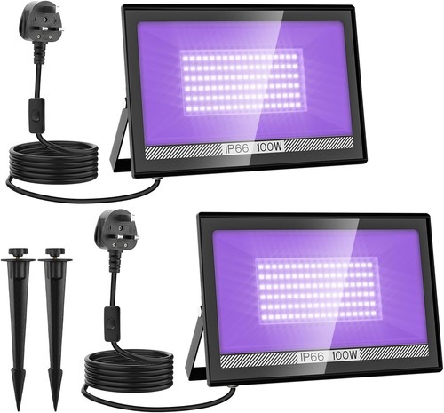 100w black lights - black, uv