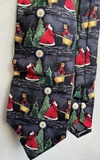 Mens Tie Rack 100% Silk Grey