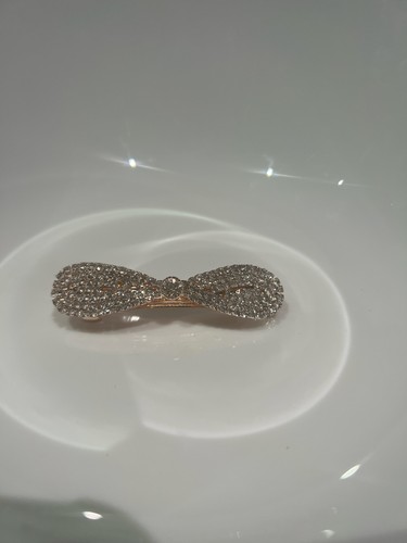 New gold hair barrette - hair,