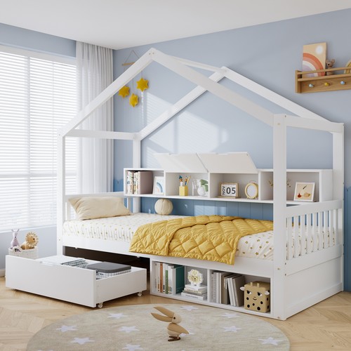 Wooden kids bed - kids,