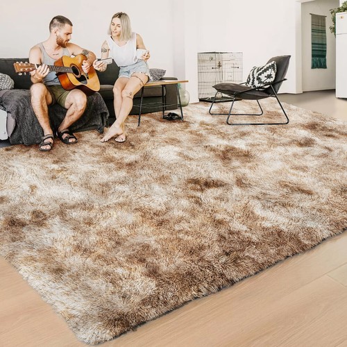 Fluffy rugs anti slip large - fluffy,