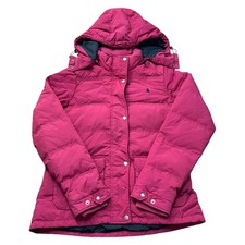 Musto Down Puffer Jacket Hooded Outdoor Sailing Pink Womens Uk14