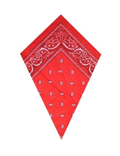Red paisley bandana cotton - red,
