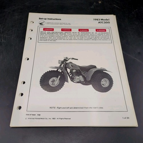 1981 1982 honda - -, atc200