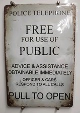 Vintage Style Police Phone box