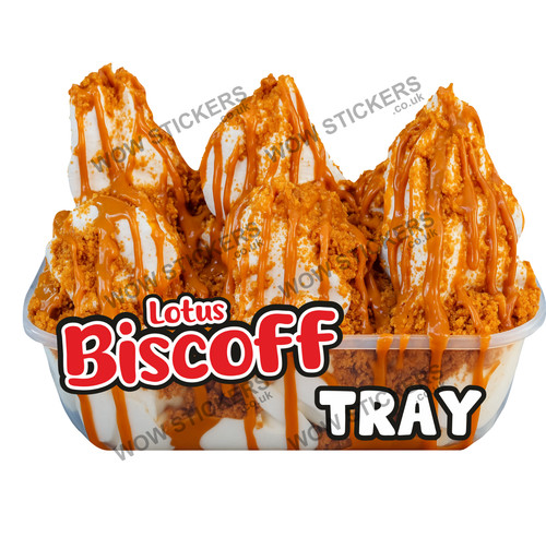 Ice cream van sticker biscoff - ice,