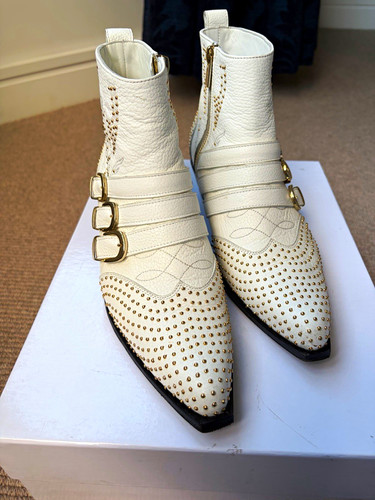 Anine bing white leather - bing,
