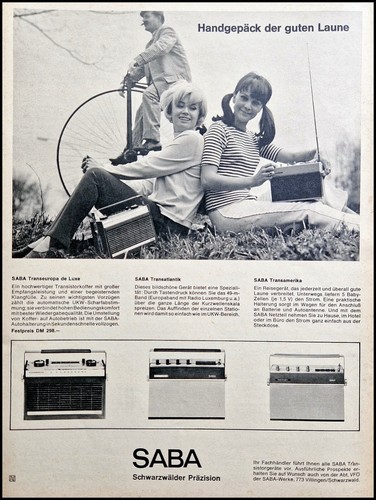 Saba suitcase radio - radio,, original