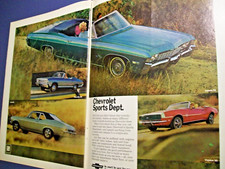 1968 Chevy Impala convertible SS Camaro Nova 2-pg mid-size-mag car ad