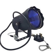 P100BF Black Pinspot Light W/ GE 4515 Bulb & Blue Filter DJ Dance Floor