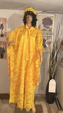 African women yellow lace - african,