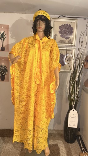 African women yellow lace - lace, with